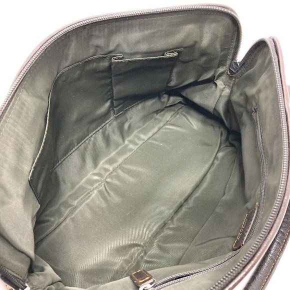 Authentic CHRISTIAN DIOR Trotter CD logo Vintage semi-shoulder Hand Bag Brown - Picture 10 of 12